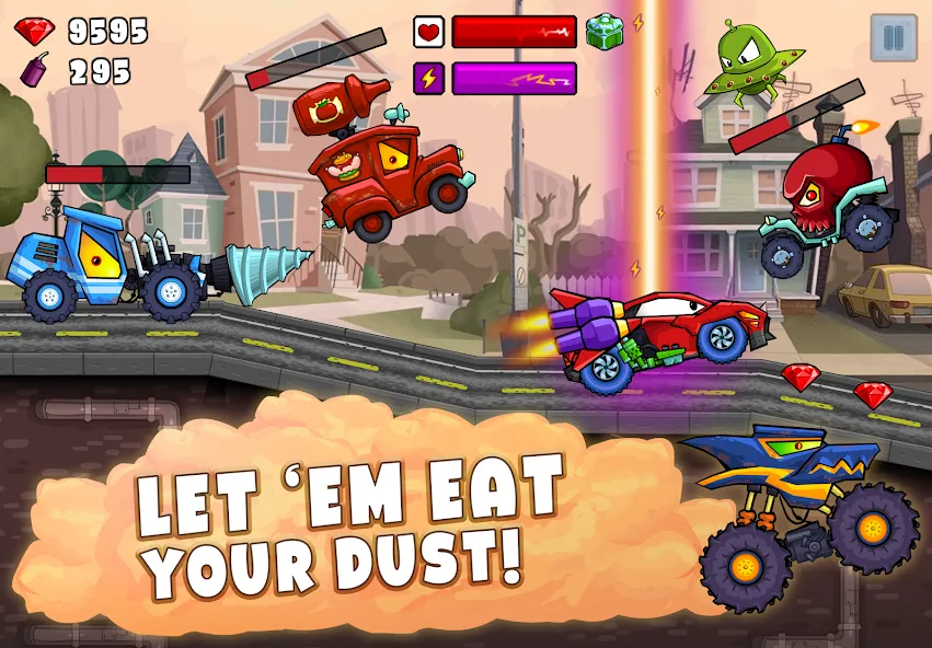 Взлом Car Eats Car 2 — Racing Game (Кар Еатс Кар 2)  [МОД Unlimited Money] — полная версия apk на Андроид screen 3