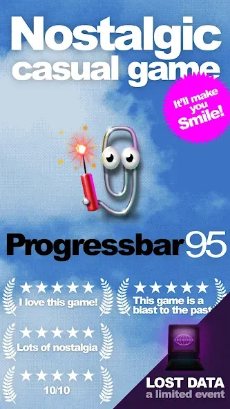 Взлом Progressbar95 — nostalgic game (Прогрессбар95)  [МОД Mega Pack] — стабильная версия apk на Андроид screen 1