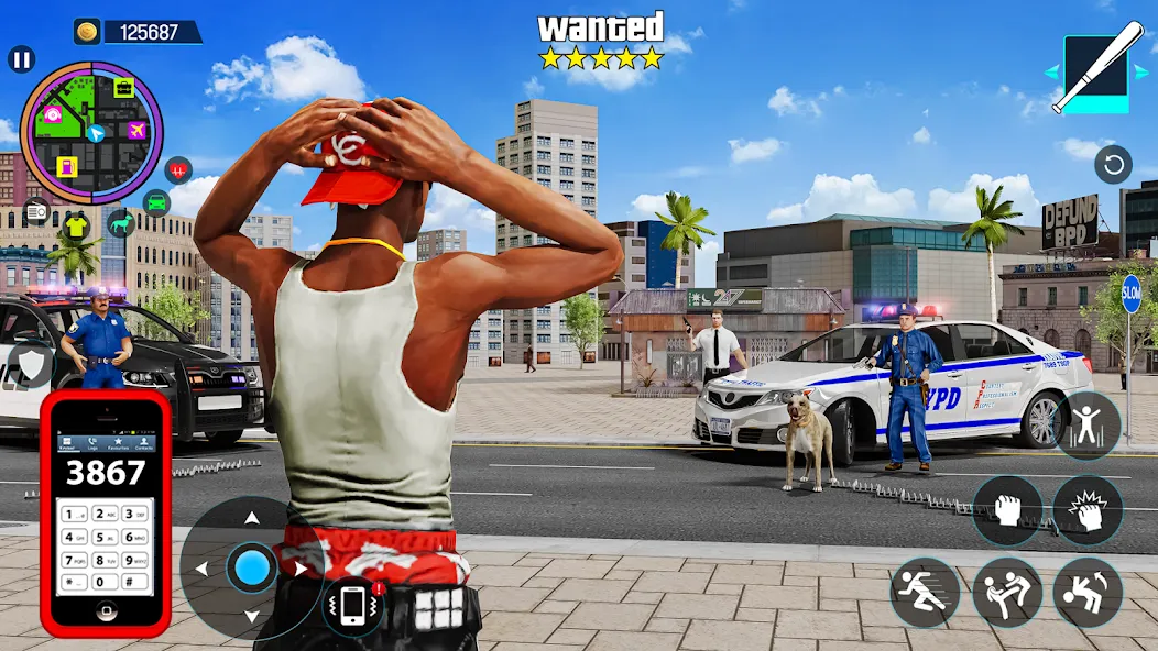 Скачать взлом Gangster Mafia City Crime Game  [МОД Menu] — последняя версия apk на Андроид screen 1