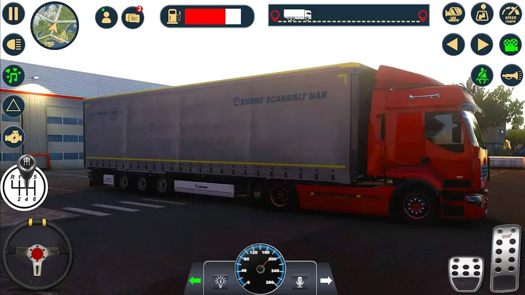 Скачать взлом Euro Cargo Truck Simulator 3D  [МОД Все открыто] — полная версия apk на Андроид screen 1