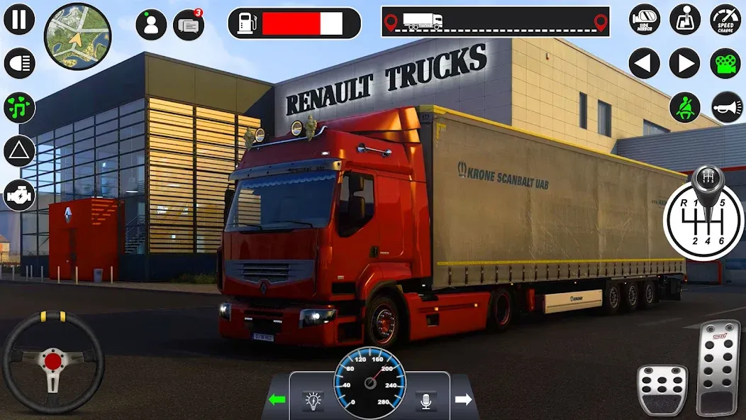 Скачать взлом Euro Cargo Truck Simulator 3D  [МОД Все открыто] — полная версия apk на Андроид screen 3