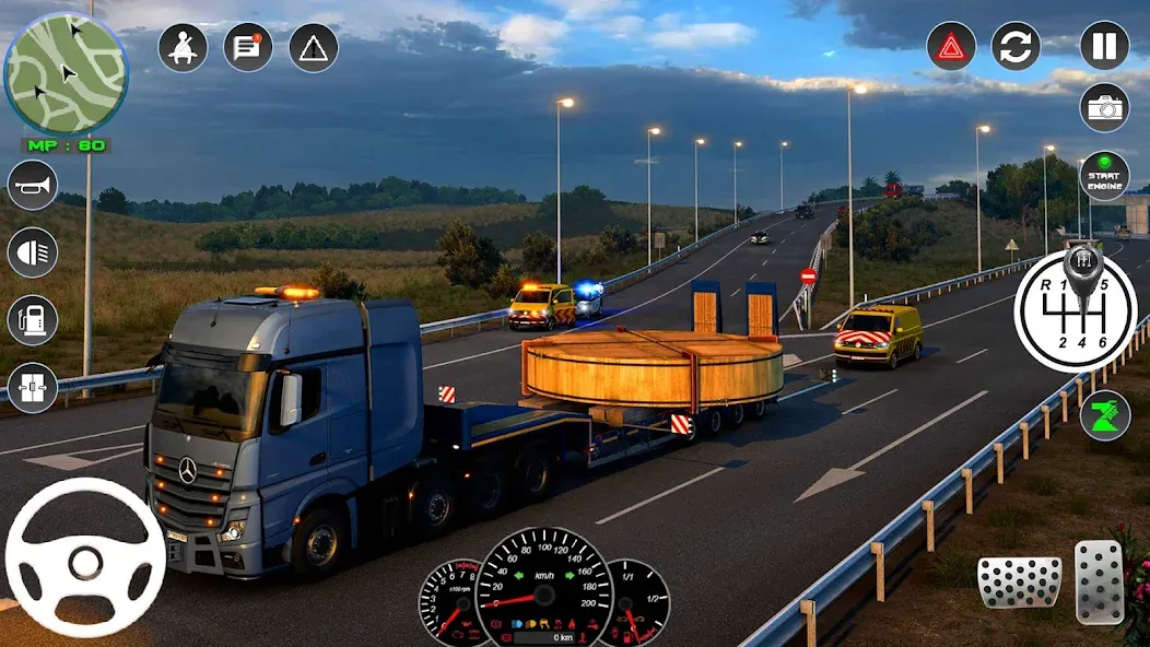 Скачать взлом Euro Cargo Truck Simulator 3D  [МОД Все открыто] — полная версия apk на Андроид screen 4