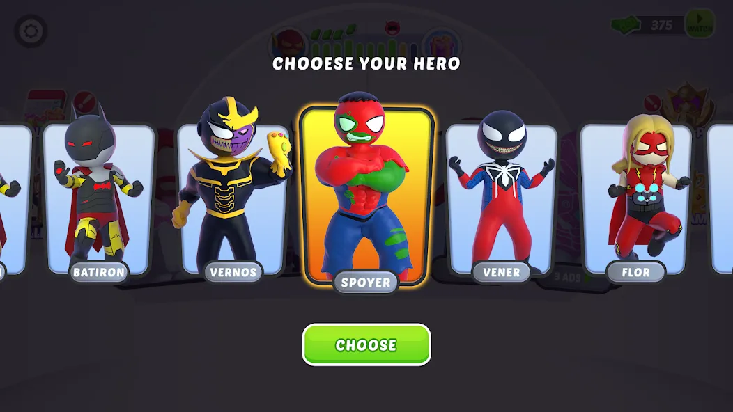 Скачать взлом Stick Hero: Comic Superhero (Стик Хиро)  [МОД Menu] — стабильная версия apk на Андроид screen 2