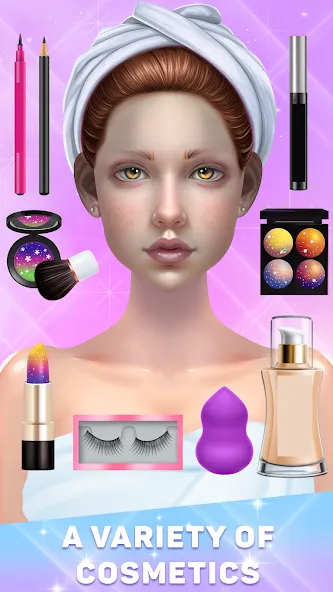 Взломанная Makeover salon: Makeup ASMR (Мейковер салон)  [МОД Unlocked] — полная версия apk на Андроид screen 3