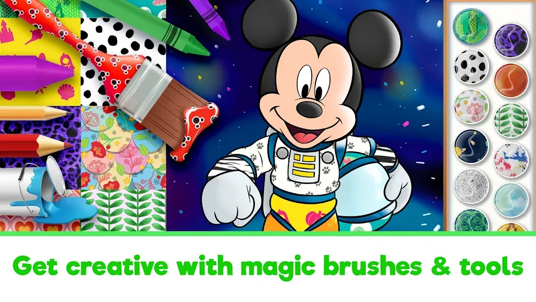 Скачать взломанную Disney Coloring World (Дисней)  [МОД Menu] — стабильная версия apk на Андроид screen 2