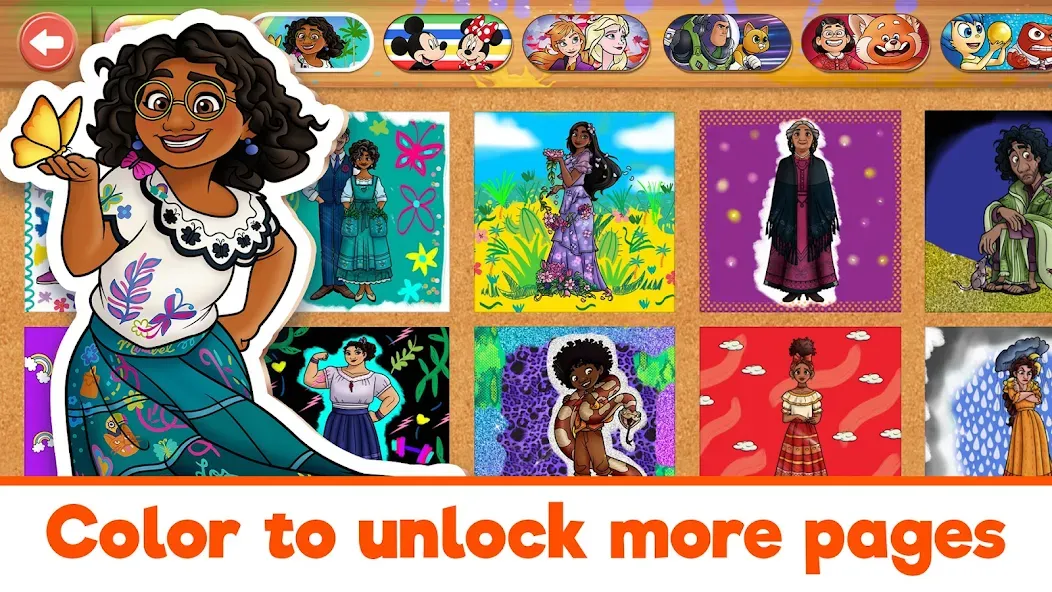 Скачать взломанную Disney Coloring World (Дисней)  [МОД Menu] — стабильная версия apk на Андроид screen 5