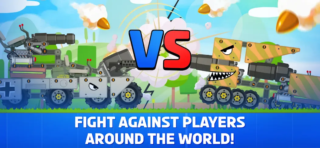 Скачать взломанную Super Tank Rumble  [МОД Бесконечные монеты] — полная версия apk на Андроид screen 2