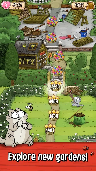 Взломанная Simon's Cat — Pop Time  [МОД Бесконечные монеты] — полная версия apk на Андроид screen 2