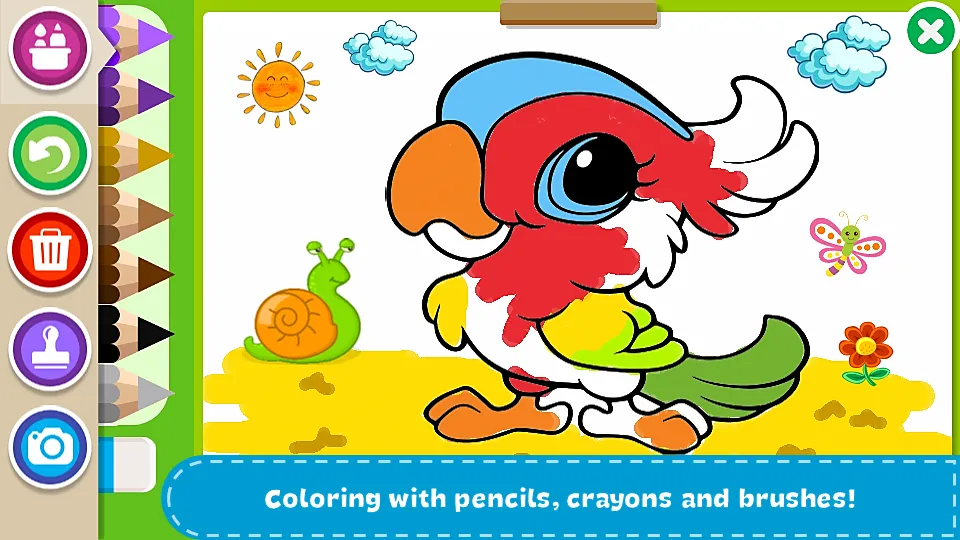 Взломанная Coloring Book — Kids Paint  [МОД Меню] — полная версия apk на Андроид screen 1