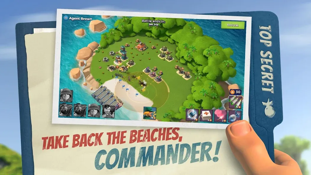 Скачать взлом Boom Beach (Бум Бич)  [МОД Много денег] — полная версия apk на Андроид screen 1