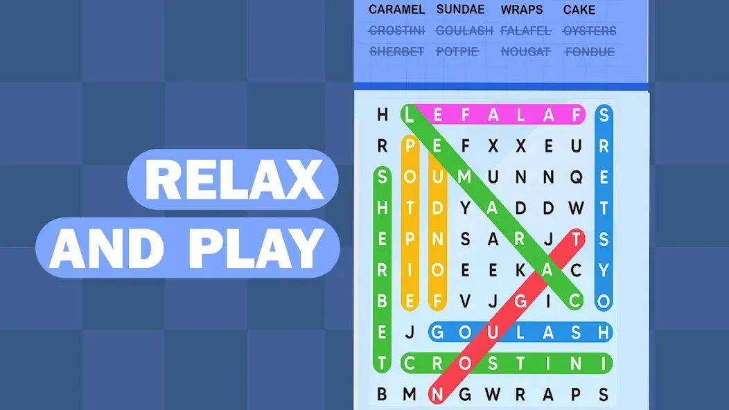 Взломанная Word Search Puzzle Challenge (Уордсрч Пазл Челлендж)  [МОД Menu] — полная версия apk на Андроид screen 5