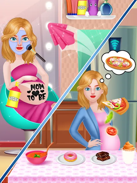 Взлом Mom Babysitting Game  [МОД Бесконечные монеты] — стабильная версия apk на Андроид screen 1