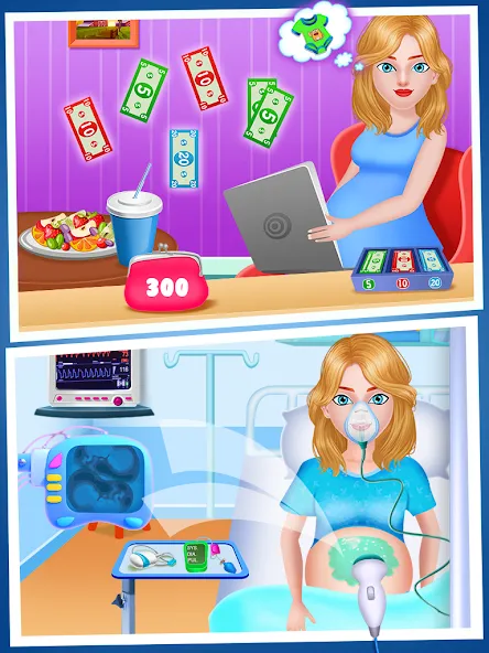 Взлом Mom Babysitting Game  [МОД Бесконечные монеты] — стабильная версия apk на Андроид screen 2