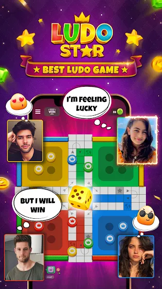 Скачать взлом Ludo STAR: Online Dice Game (Лудо СТАР)  [МОД Много денег] — полная версия apk на Андроид screen 1