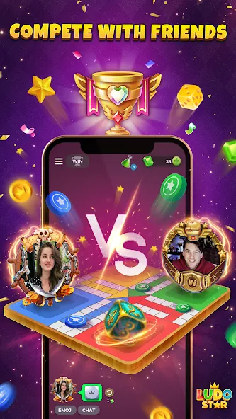 Скачать взлом Ludo STAR: Online Dice Game (Лудо СТАР)  [МОД Много денег] — полная версия apk на Андроид screen 2