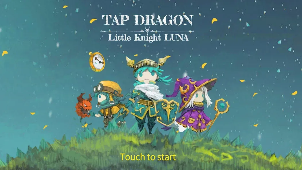 Скачать взлом Tap Dragon: Little Knight Luna (Тап Драгон)  [МОД Бесконечные монеты] — полная версия apk на Андроид screen 1