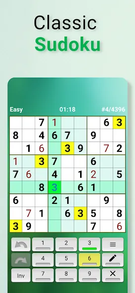 Взлом Sudoku offline (Судоку оффлайн)  [МОД Unlimited Money] — стабильная версия apk на Андроид screen 1