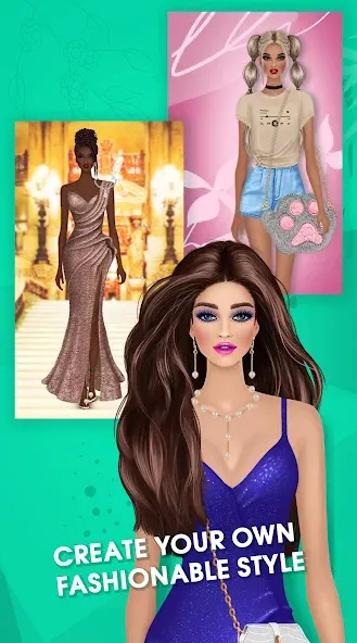 Скачать взломанную Fashion Triple Match: Dress Up (Фэшн Мердж)  [МОД Бесконечные монеты] — полная версия apk на Андроид screen 1