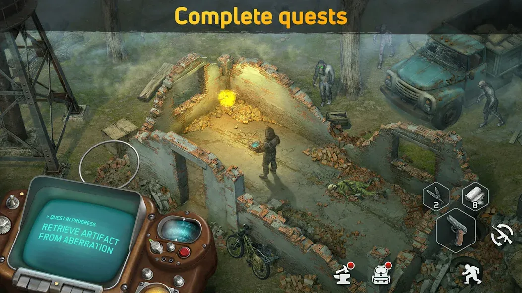 Скачать взлом Dawn of Zombies: Survival Game (Доун оф Зомбис)  [МОД Много монет] — полная версия apk на Андроид screen 5