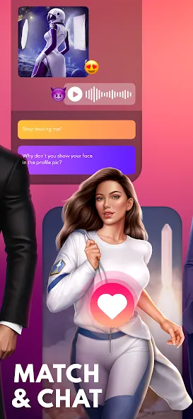 Скачать взломанную Love Sparks: Dating Sim (Лав Спаркс)  [МОД Unlocked] — стабильная версия apk на Андроид screen 2