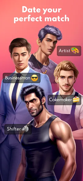 Скачать взломанную Love Sparks: Dating Sim (Лав Спаркс)  [МОД Unlocked] — стабильная версия apk на Андроид screen 3