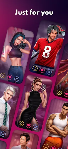 Скачать взломанную Love Sparks: Dating Sim (Лав Спаркс)  [МОД Unlocked] — стабильная версия apk на Андроид screen 5