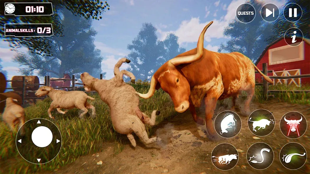 Скачать взлом Scary Cow Simulator Rampage (Скари)  [МОД Menu] — стабильная версия apk на Андроид screen 1