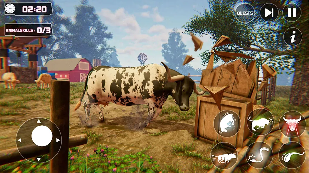 Скачать взлом Scary Cow Simulator Rampage (Скари)  [МОД Menu] — стабильная версия apk на Андроид screen 2