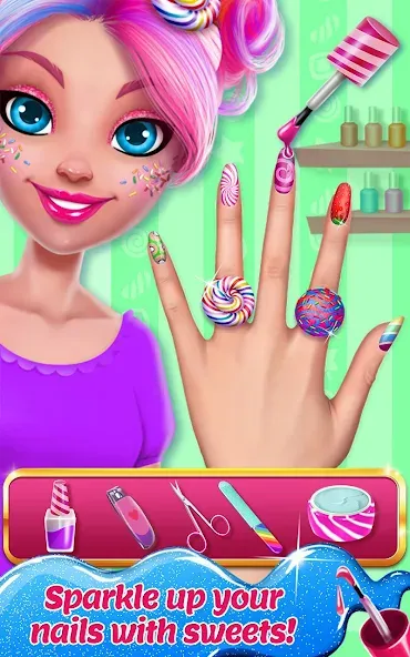 Взломанная Candy Makeup Beauty Game  [МОД Бесконечные монеты] — стабильная версия apk на Андроид screen 3