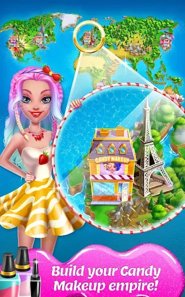 Взломанная Candy Makeup Beauty Game  [МОД Бесконечные монеты] — стабильная версия apk на Андроид screen 5