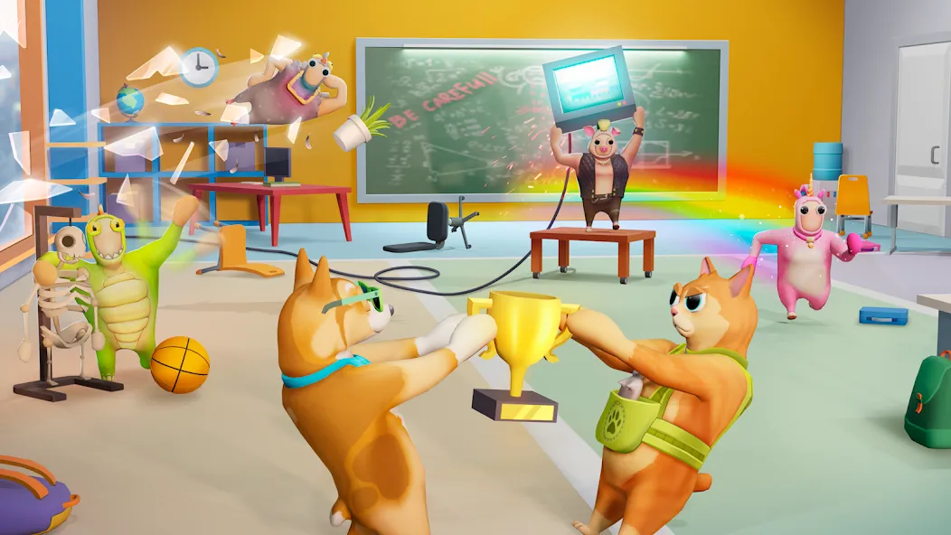 Скачать взлом Gang Battle Party: Animals 3D  [МОД Меню] — последняя версия apk на Андроид screen 1