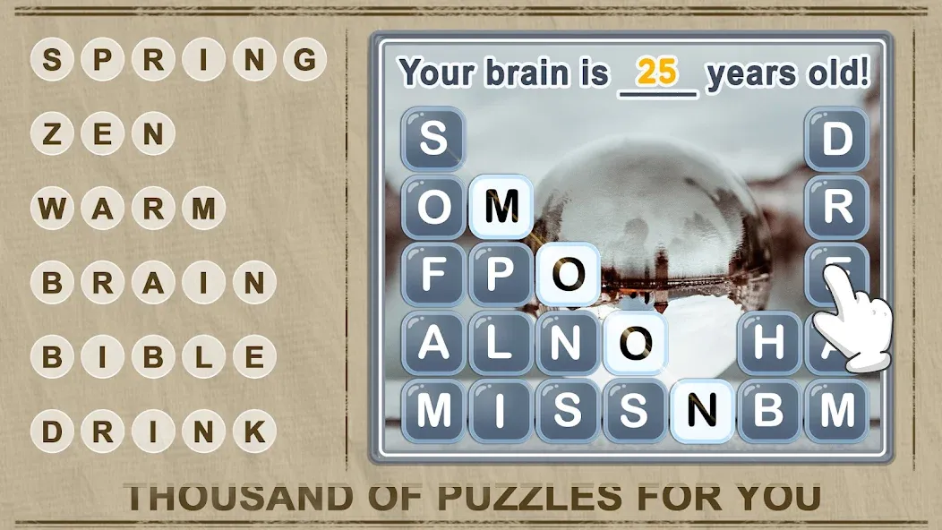 Скачать взломанную Word Crush — Fun Puzzle Game (Уорд Краш)  [МОД Много денег] — полная версия apk на Андроид screen 3