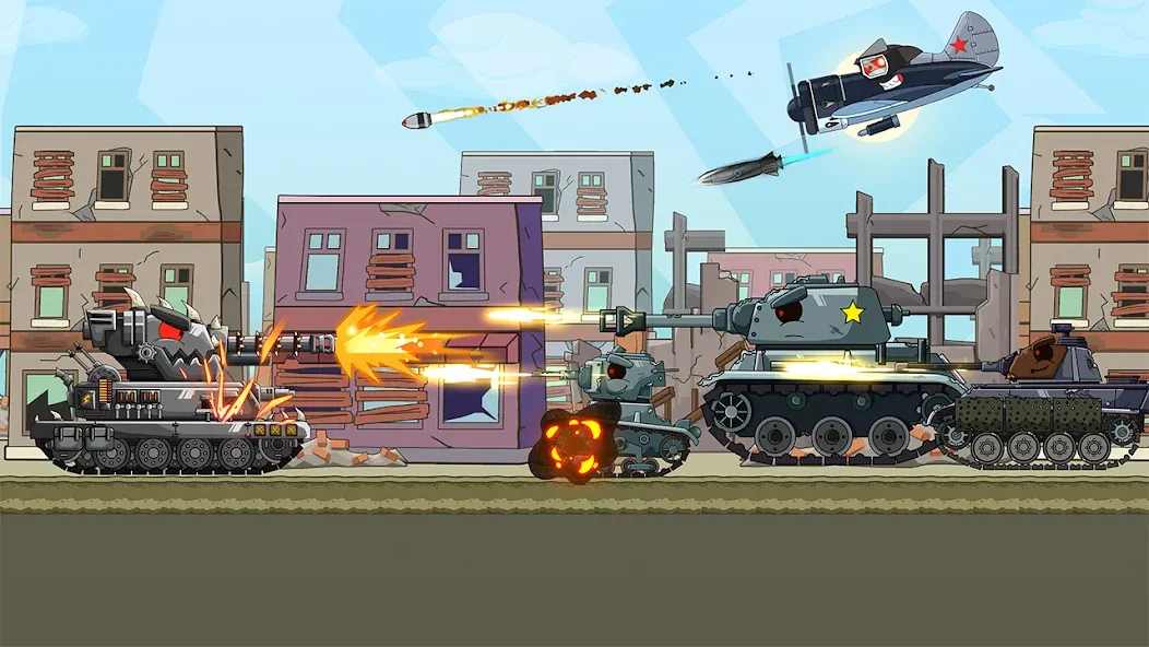 Скачать взломанную Tank Arena Steel Battle (Танковая Арена Стальное Сражение)  [МОД Меню] — последняя версия apk на Андроид screen 3