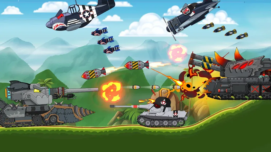 Взлом Tank Combat: War Battle (Танковый бой)  [МОД Unlocked] — полная версия apk на Андроид screen 4