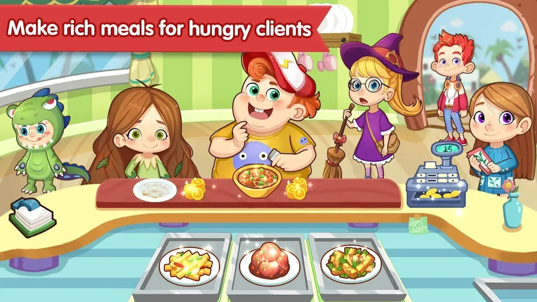 Скачать взломанную Happy Kitchen World  [МОД Menu] — последняя версия apk на Андроид screen 4