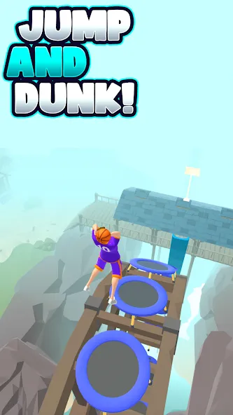 Скачать взломанную Hoop World: Flip Dunk Game 3D (Хуп Ворлд)  [МОД Unlocked] — полная версия apk на Андроид screen 1