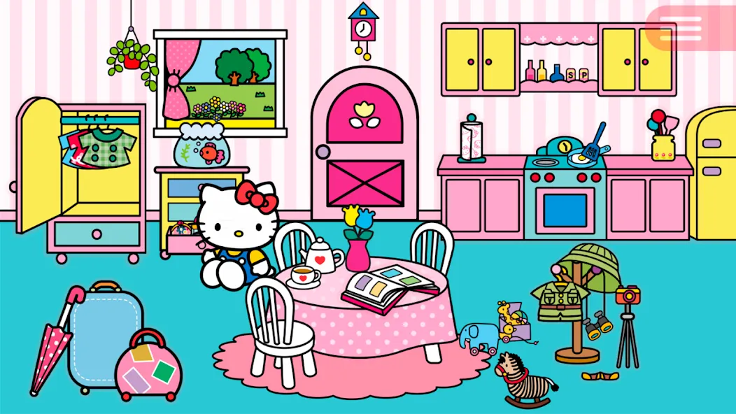 Взломанная Hello Kitty Around The World  [МОД Mega Pack] — стабильная версия apk на Андроид screen 1