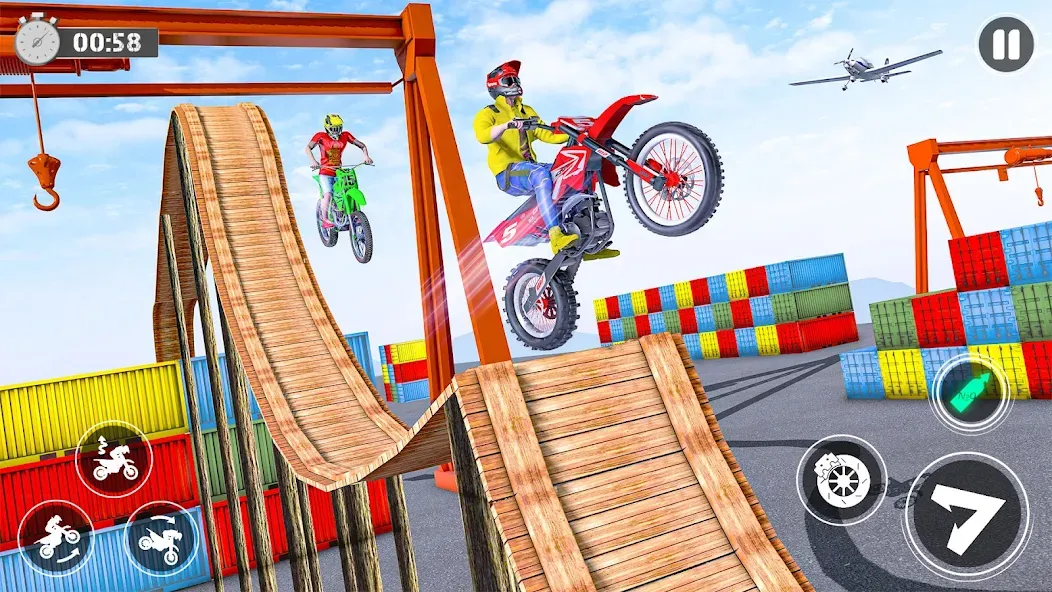 Скачать взлом Bike Stunt Race Tricks Master  [МОД Unlocked] — последняя версия apk на Андроид screen 4