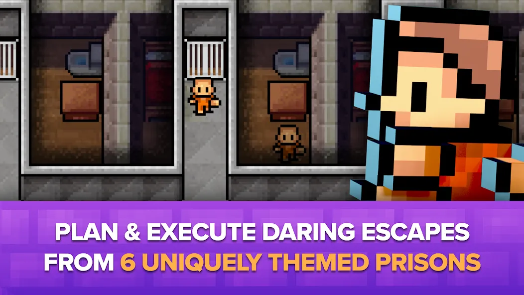 Взлом The Escapists: Prison Escape – (Зе Эскейпистс)  [МОД Все открыто] — полная версия apk на Андроид screen 2