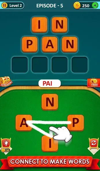 Взломанная Word Game 2024 — Word Connect (Ворд Гейм 2023)  [МОД Все открыто] — стабильная версия apk на Андроид screen 1