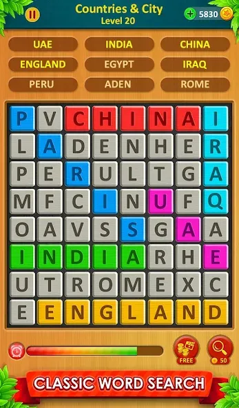 Взломанная Word Game 2024 — Word Connect (Ворд Гейм 2023)  [МОД Все открыто] — стабильная версия apk на Андроид screen 2