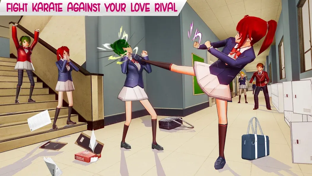 Взломанная Anime High School Life  [МОД Unlimited Money] — полная версия apk на Андроид screen 1