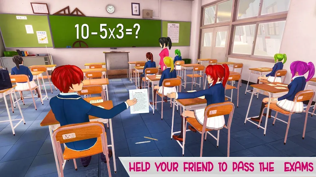 Взломанная Anime High School Life  [МОД Unlimited Money] — полная версия apk на Андроид screen 2