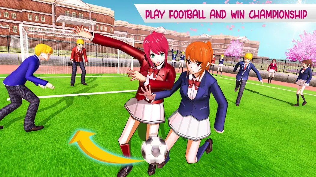 Взломанная Anime High School Life  [МОД Unlimited Money] — полная версия apk на Андроид screen 3