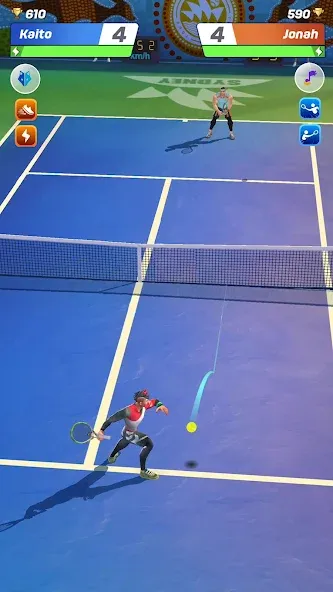 Взломанная Tennis Clash: Multiplayer Game (Теннис Клаш)  [МОД Все открыто] — последняя версия apk на Андроид screen 1