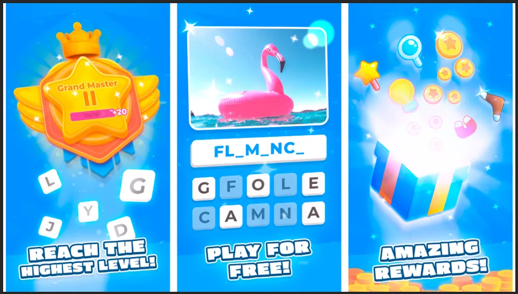 Взлом Guess the Word. Word Games  [МОД Mega Pack] — стабильная версия apk на Андроид screen 5