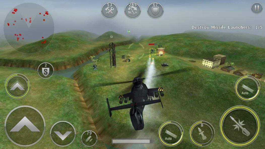 Скачать взломанную GUNSHIP BATTLE: Helicopter 3D  [МОД Unlocked] — последняя версия apk на Андроид screen 2