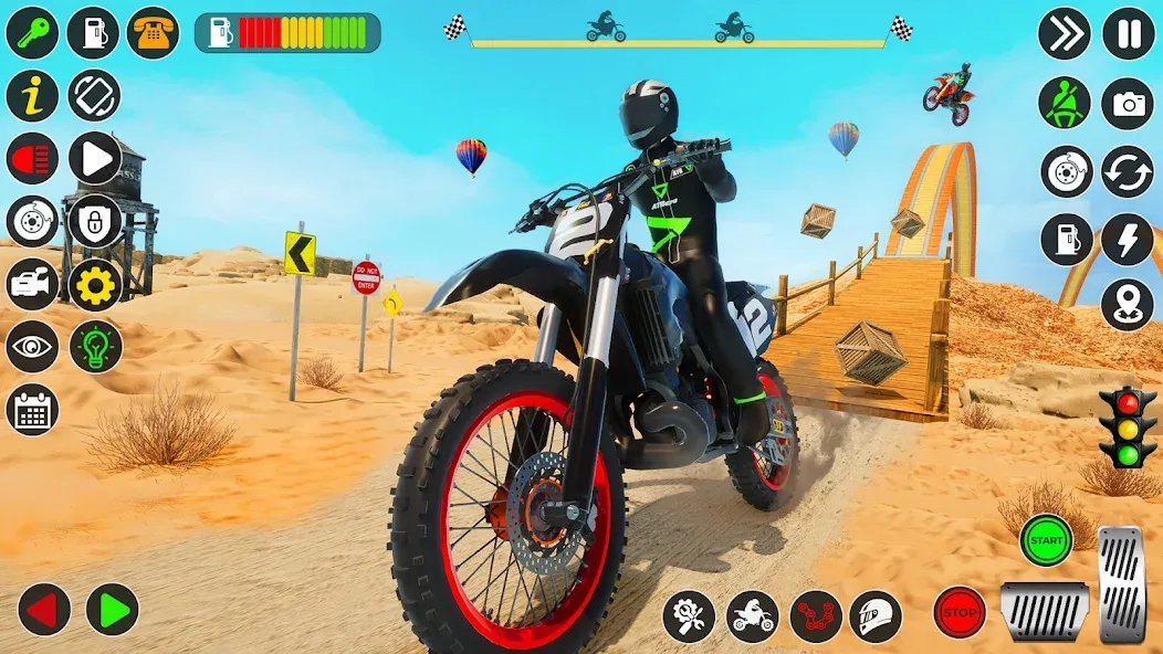 Скачать взлом Bike Stunt Games Stunt Bike 3D (Байк стант рэмп игра Байк Джамп)  [МОД Меню] — стабильная версия apk на Андроид screen 1