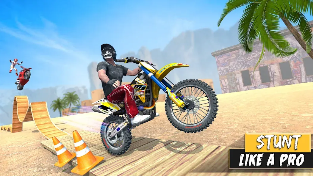 Скачать взлом Bike Stunt Games Stunt Bike 3D (Байк стант рэмп игра Байк Джамп)  [МОД Меню] — стабильная версия apk на Андроид screen 4