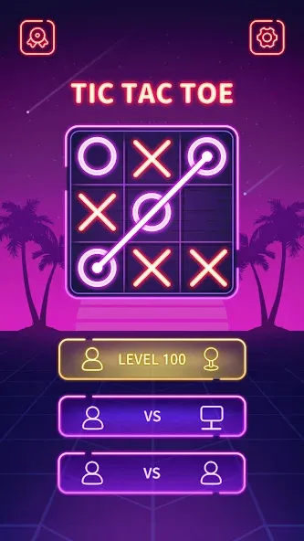 Скачать взломанную Tic Tac Toe — Offline XOXO (Тиктактое)  [МОД Много монет] — последняя версия apk на Андроид screen 3